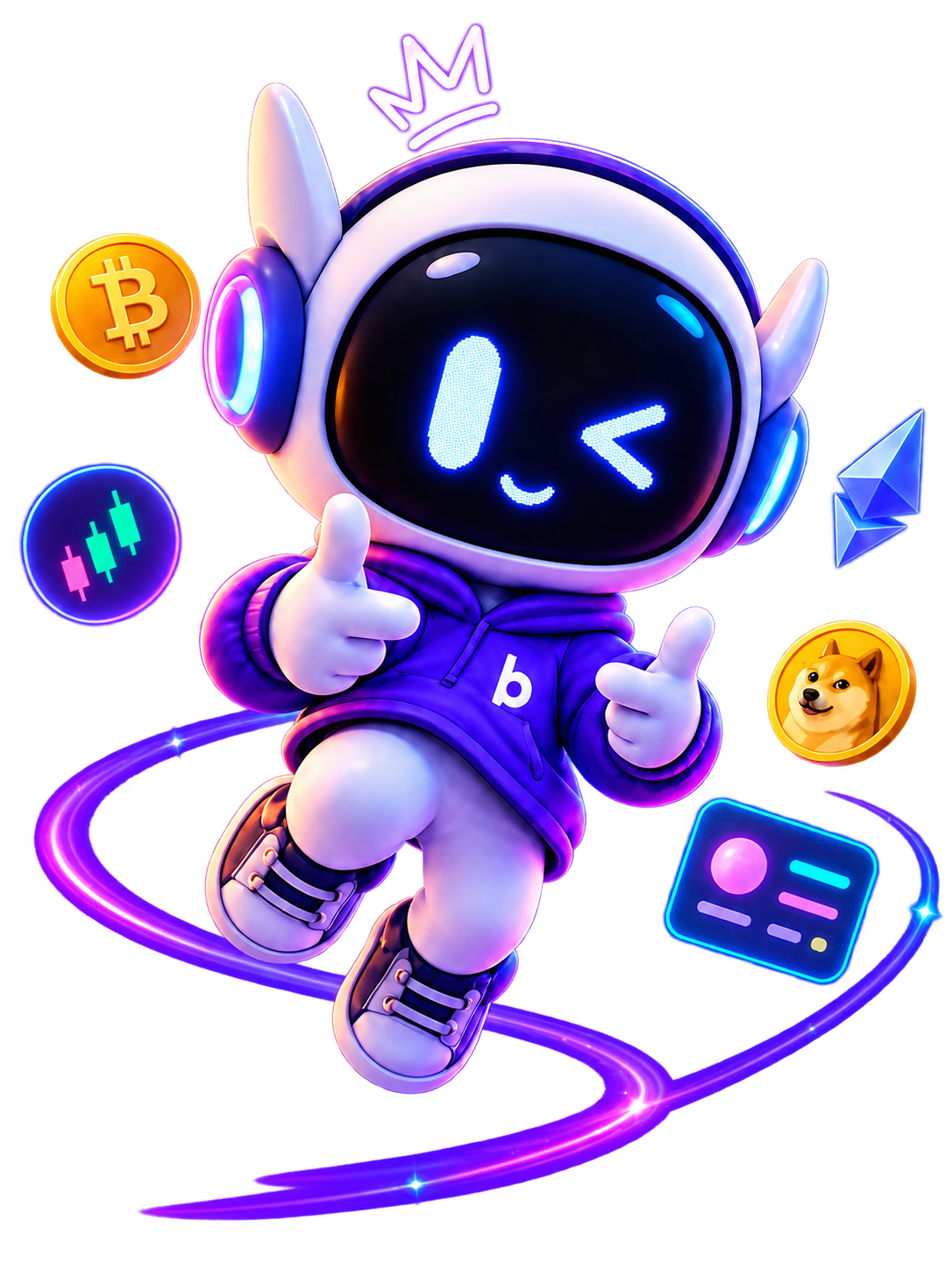 Bud AI trading buddy exploring crypto markets and token signals